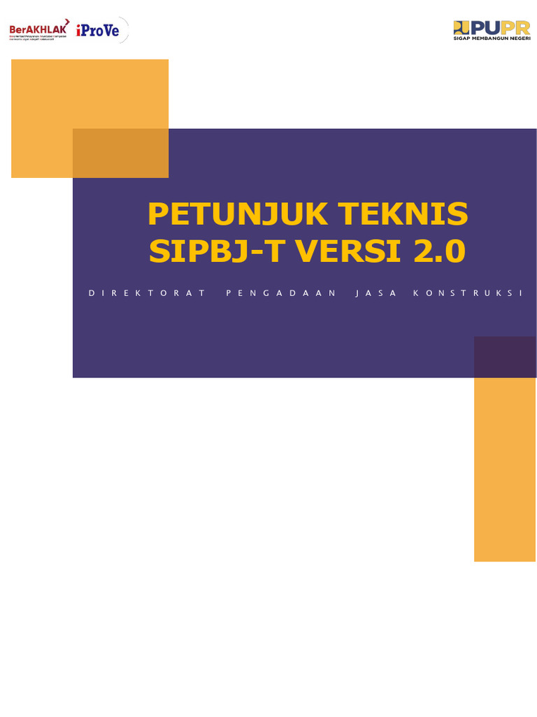 Petunjuk Teknis SIPBJ Versi 2.0 | PDF