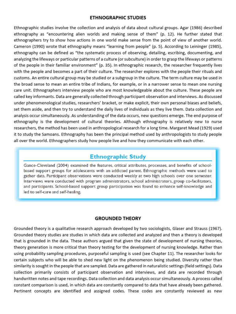 5 Types of Qualitative Research Methods | PDF | Focus Group | Ethnography