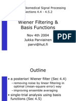 Wiener Filtering -Basis Functions