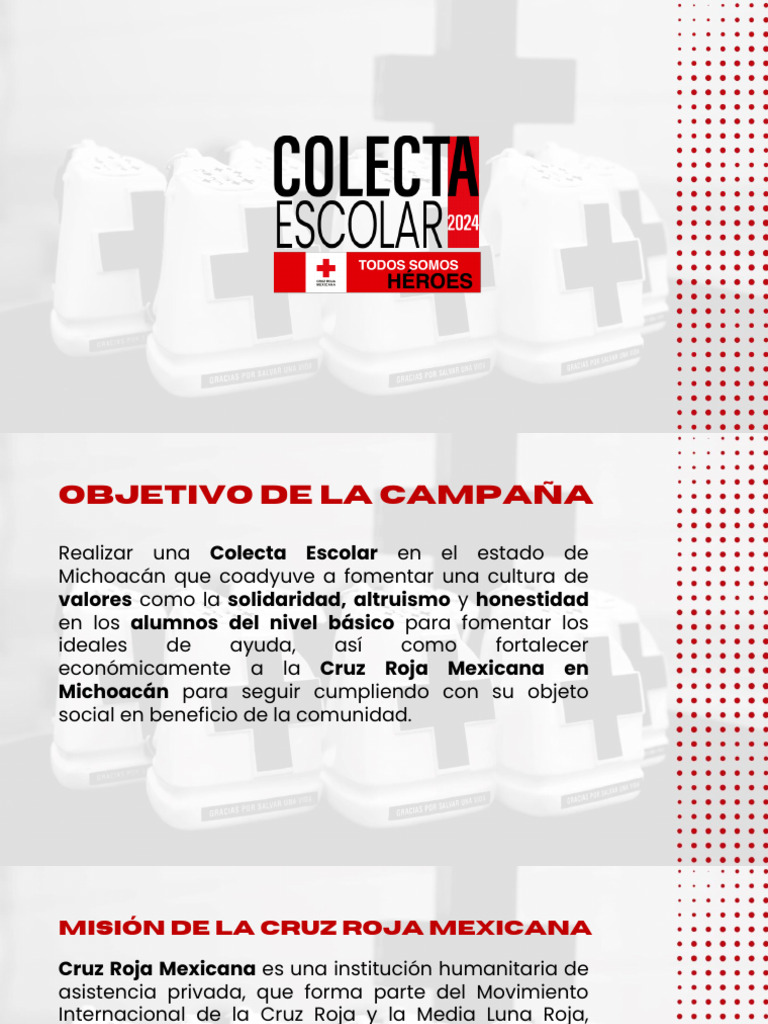 Presentación Colecta Escolar 2024 | PDF | Movimiento Internacional de ...