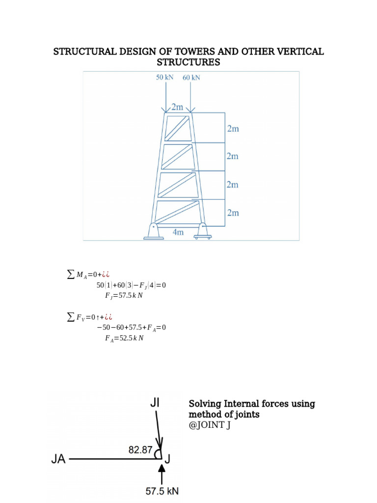 Structural Design of Towers | PDF | Electric Heating | Welding