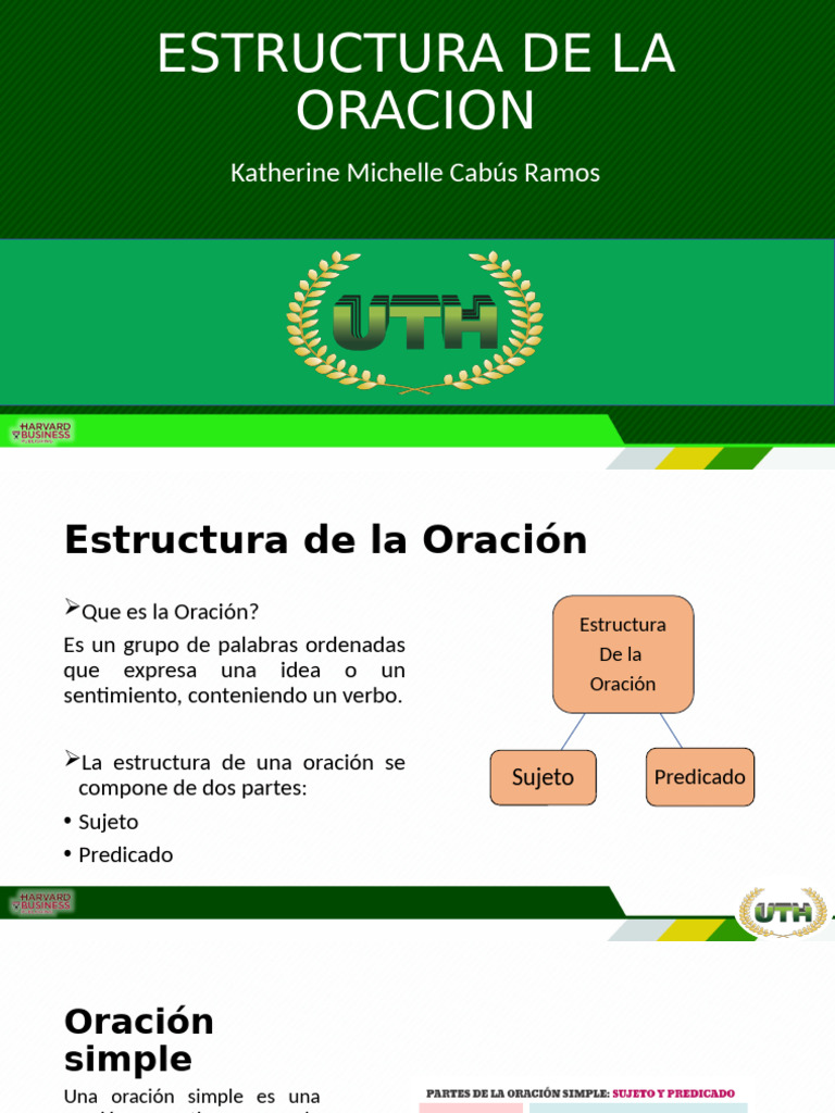 Estructura y Tipos de Oraciones | PDF