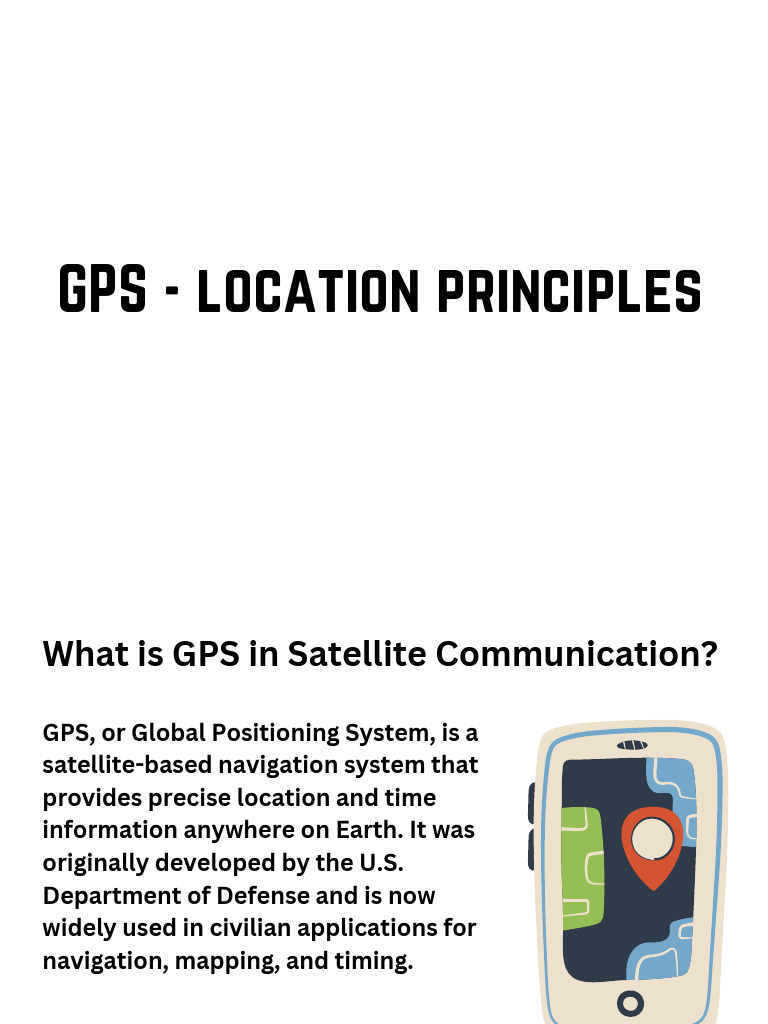 The Principles of GPS (Global Positioning System) Location Work Through ...
