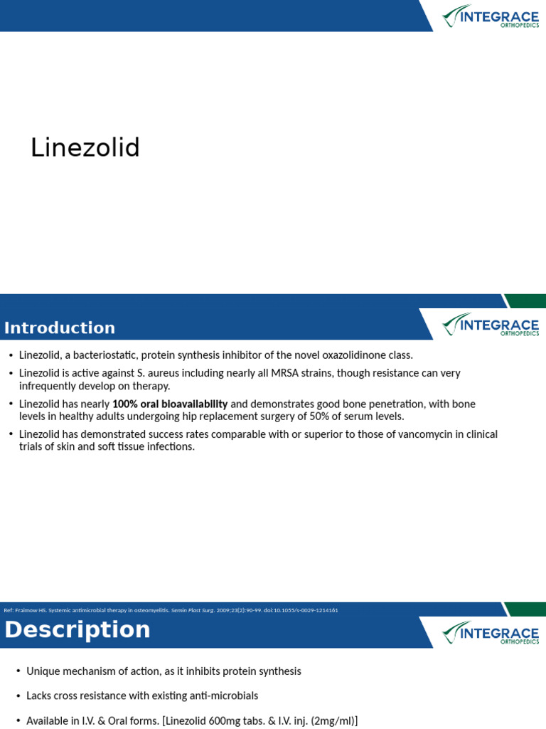 Role of Linezolid in Tissue Penetration | PDF | Medical Specialties ...