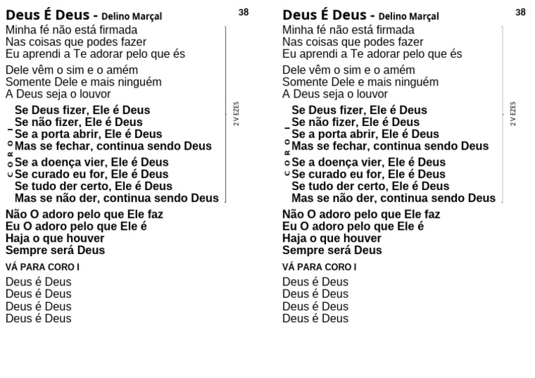 Deus É Deus - Delino Marçal | PDF