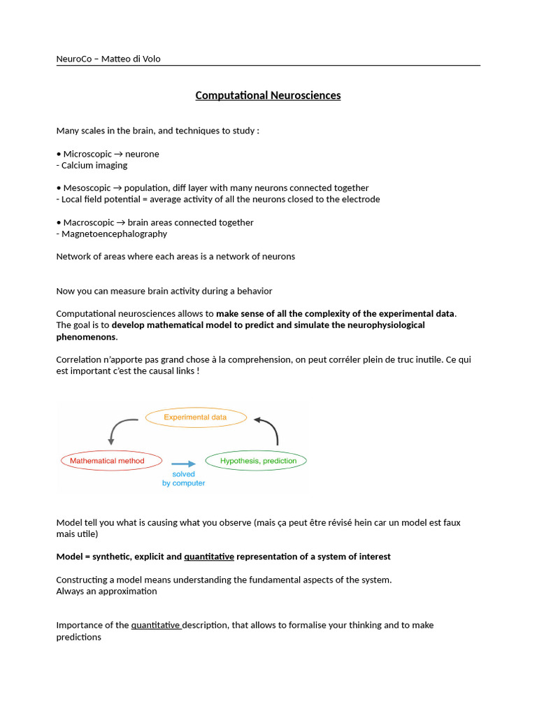 Computational Neuroscience Models Explained | PDF | Neural Oscillation ...