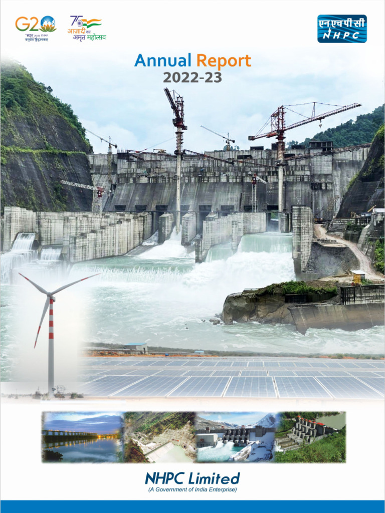 NHPC Annual Report 2022-23 Overview | PDF | Dividend | Expense