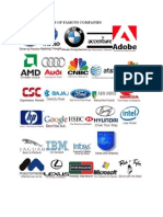 Logos & Tag Lines of Famous Companies