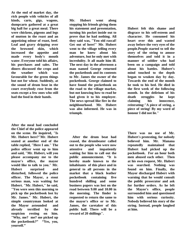 PIECE of String | PDF