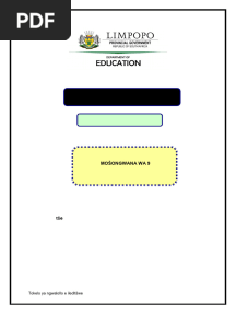 Sepedi P2 Grade 12 Task 9