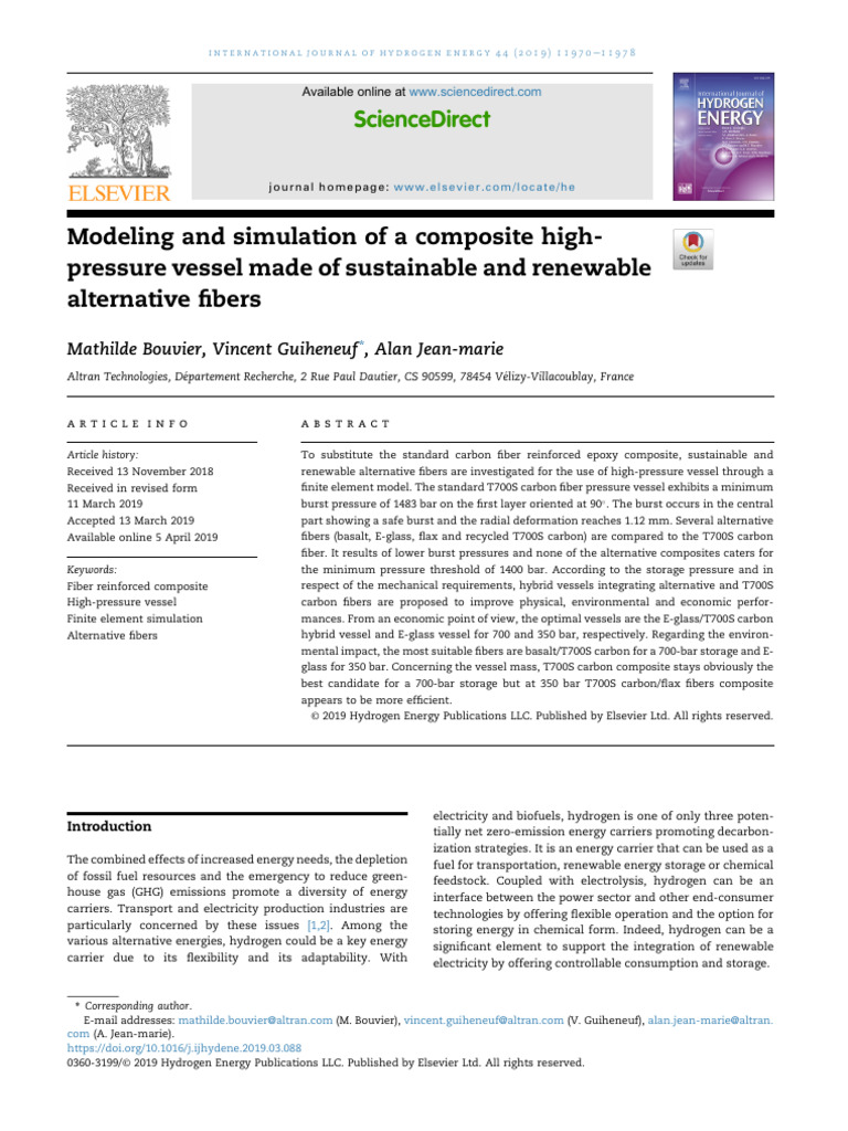 1 s2.0 S0360319919310717 Main | PDF | Composite Material | Young's Modulus