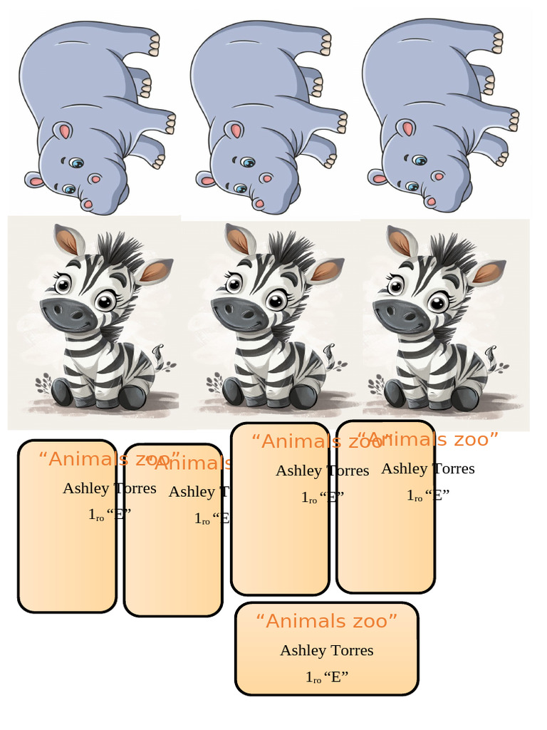 Animals in the Zoo: A Study | PDF | Language Arts & Discipline | Wellness
