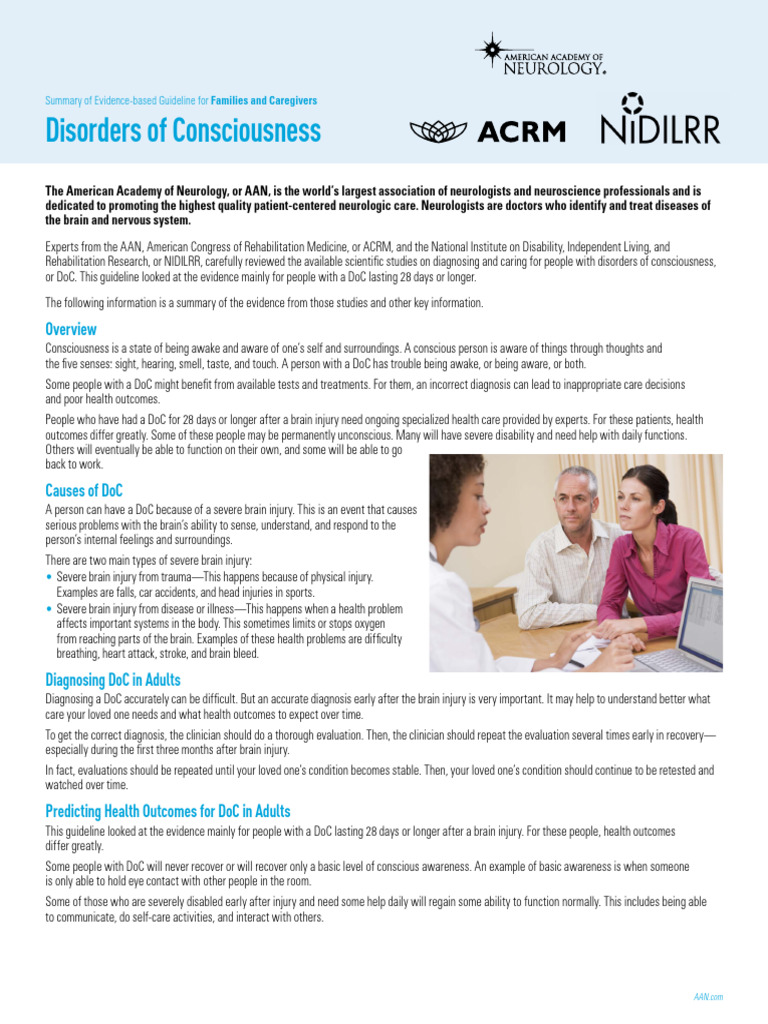 Practice Guideline Update Recommendations Summary - Disorders of ...