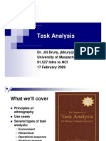 Task Analysis Task Analysis