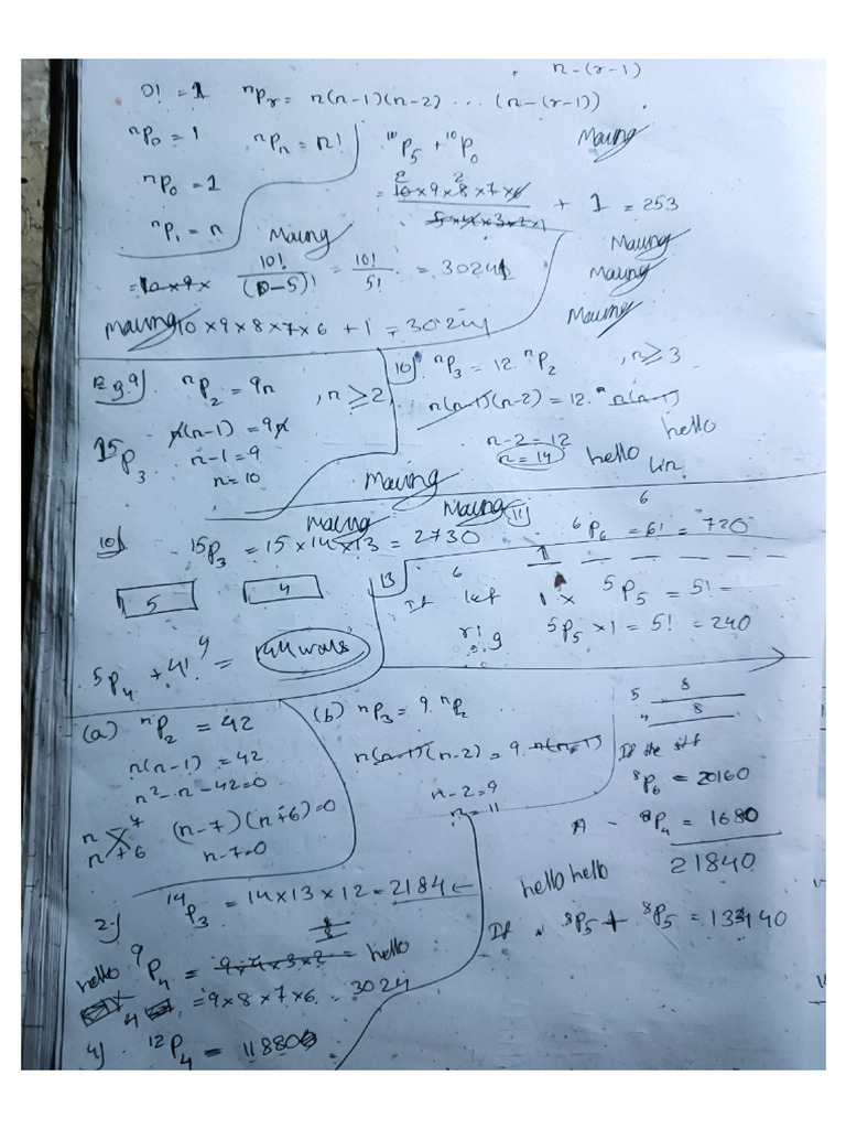 Permutations Notes | PDF