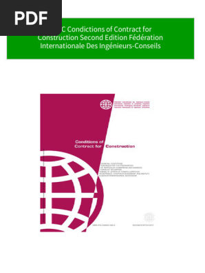 Full download FIDIC Condictions of Contract for Construction Second Edition Fédération Internationale Des Ingénieurs-Conseils pdf docx