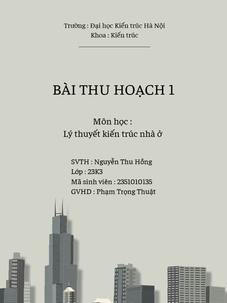 Bài Thu Ho CH 1 | PDF
