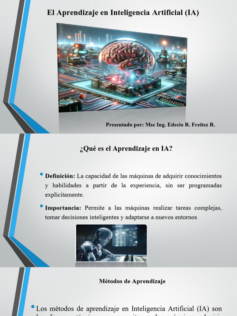 Aprendizaje en IA: Métodos y Aplicaciones | PDF | Inteligencia ...