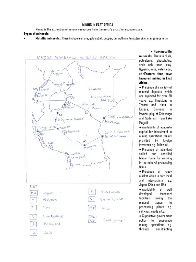 Mining Overview in East Africa | PDF | Mining | Rock (Geology)
