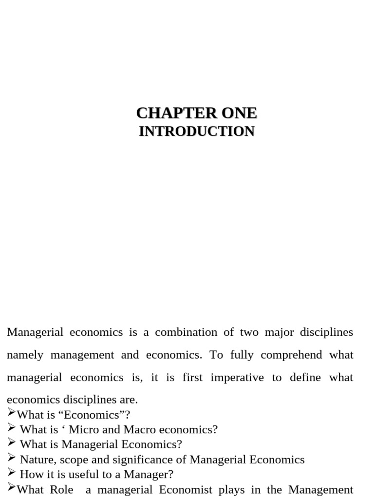 CH 1 Introduction | PDF | Economics | Microeconomics