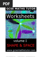 E-book of worksheets on 'Shape & Space' (Geometry & Trigonometry)