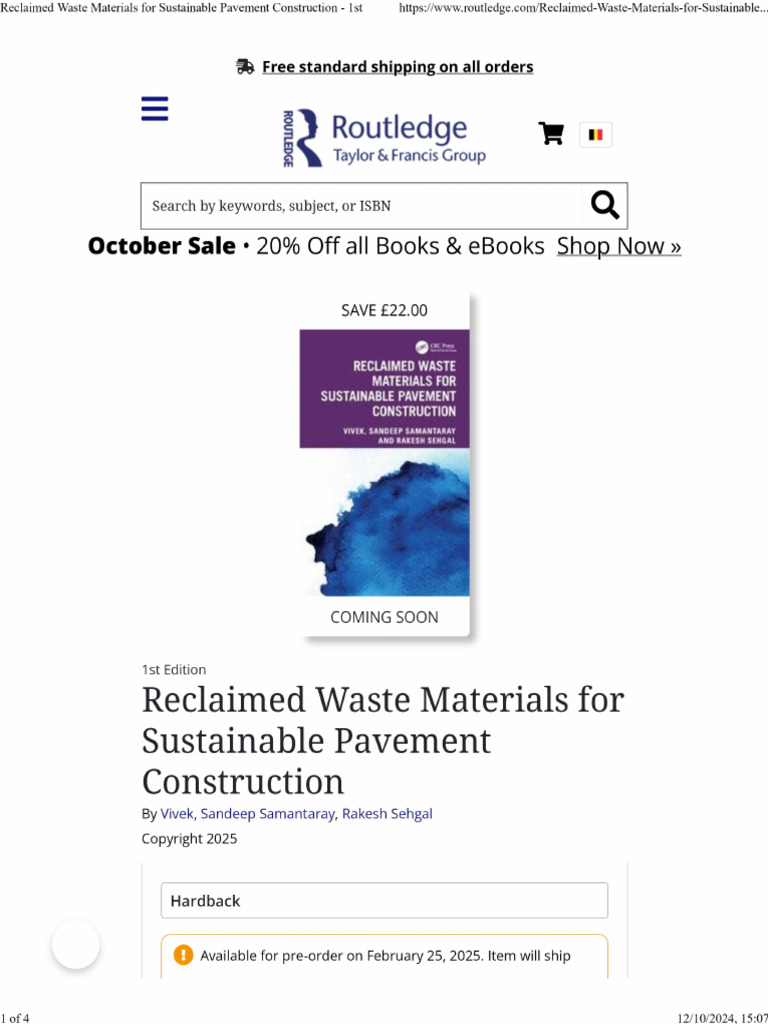 2025 - Reclaimed Waste Materials For Sustainable Pavement Construction ...