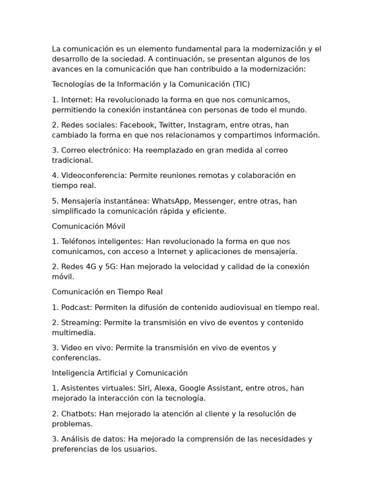 La Comunicación | PDF