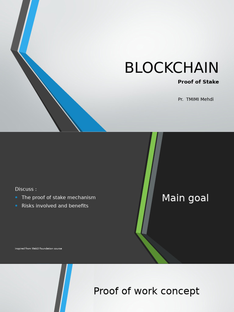 9 - Blockchain - Proof of Stake | PDF | Distributed Computing
