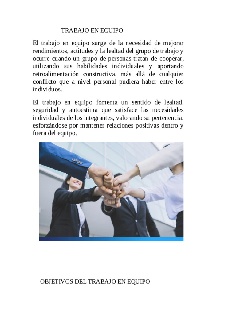 Claves del Trabajo en Equipo Efectivo | PDF | Grupo de trabajo | Business