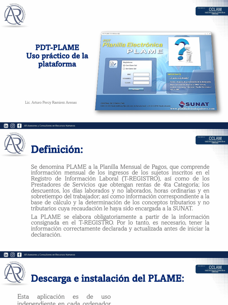 Guía Práctica para Usar PLAME | PDF