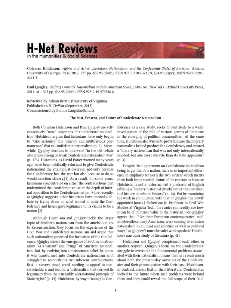 The Past Present and Future of Confedera | PDF | Nationalism ...