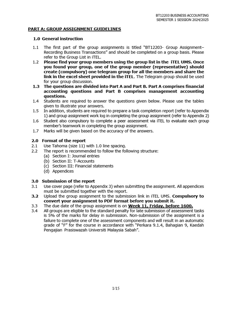 Group Assignment: Recording Transactions | PDF | Debits And Credits ...