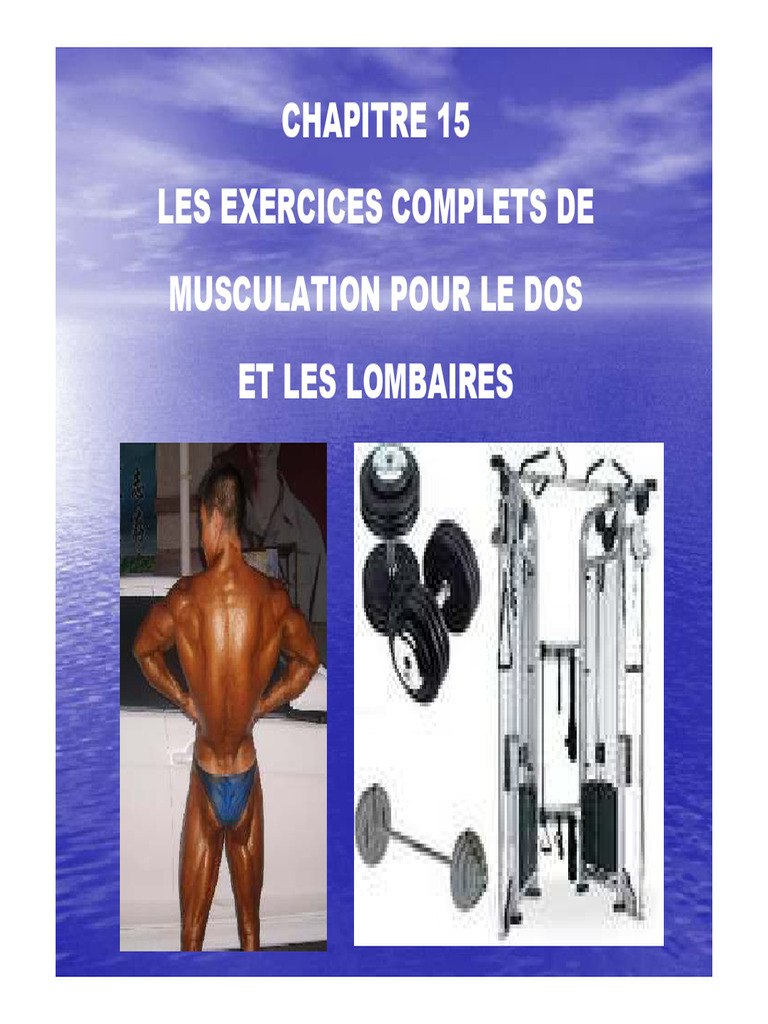 Exercices de Musculation pour le Dos | PDF | Membres (anatomie ...