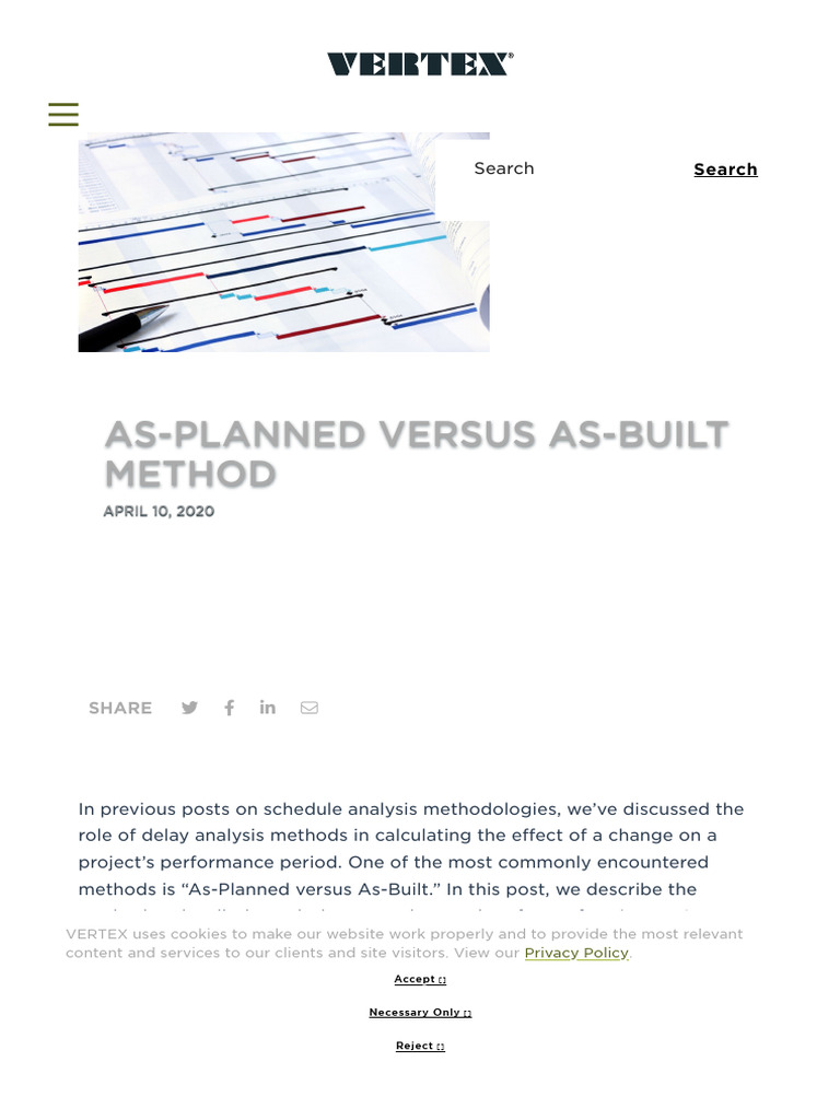 02-As-Planned Versus As-Built Method - VERTEX | PDF | Methodology ...