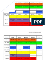 Conway Lab Schedule