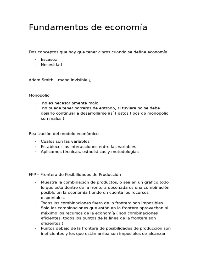 Fundamentos de Economía | PDF | Oferta y demanda | Elasticidad (economía)