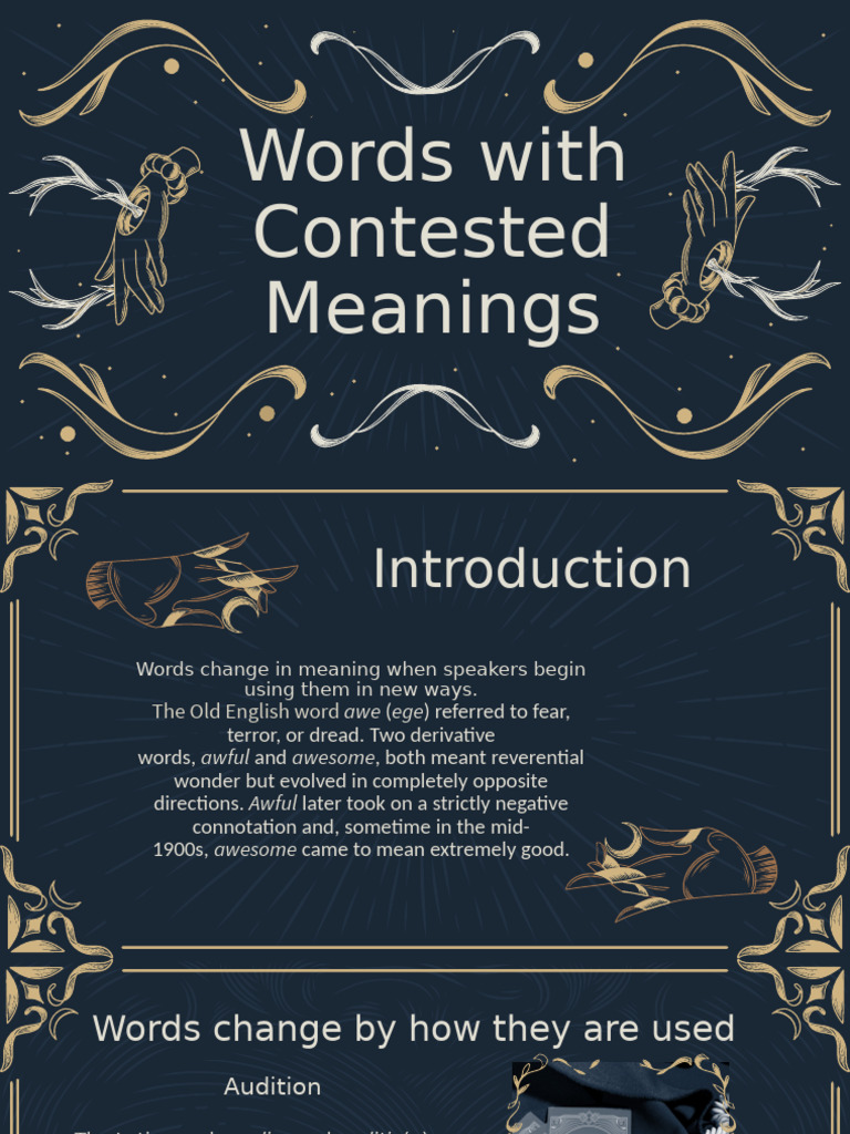 Contested Words FInal | PDF | Linguistics