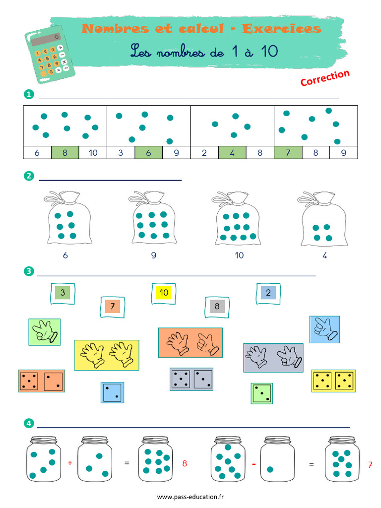 Exercices de calcul pour CP et GS | PDF | Méthodes et références ...