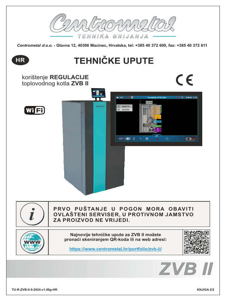 ZVB II Tehnicke Upute Regulacija HR | PDF