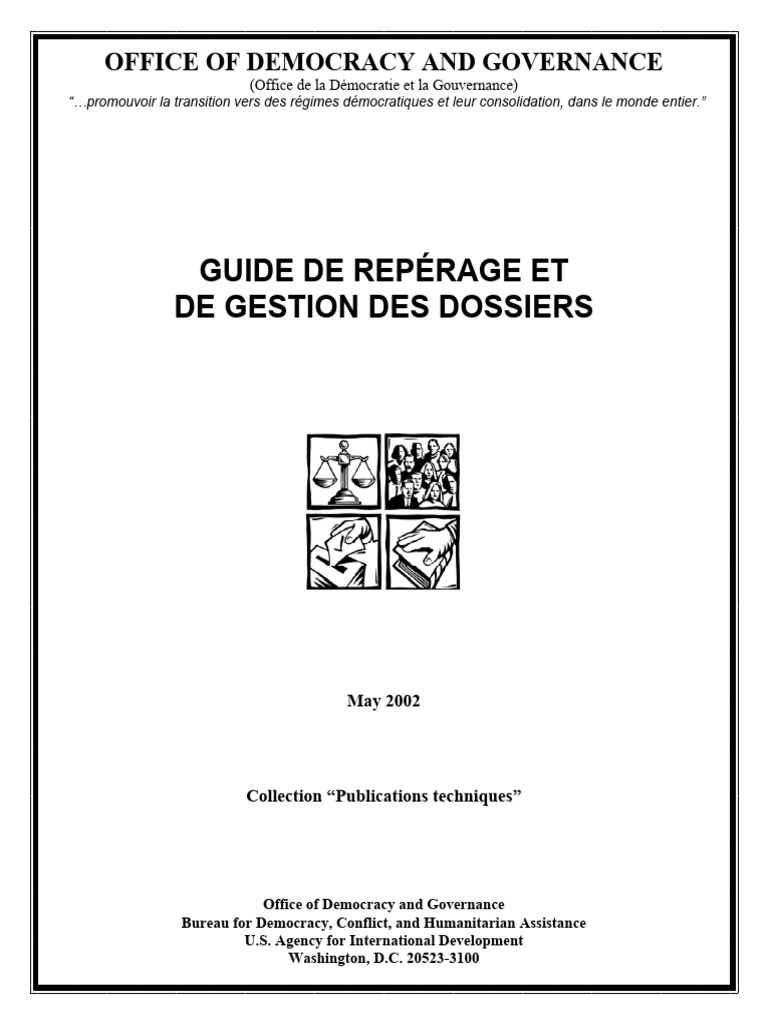 Guide de Gestion des Dossiers USAID | PDF | Crime et violence | Justice