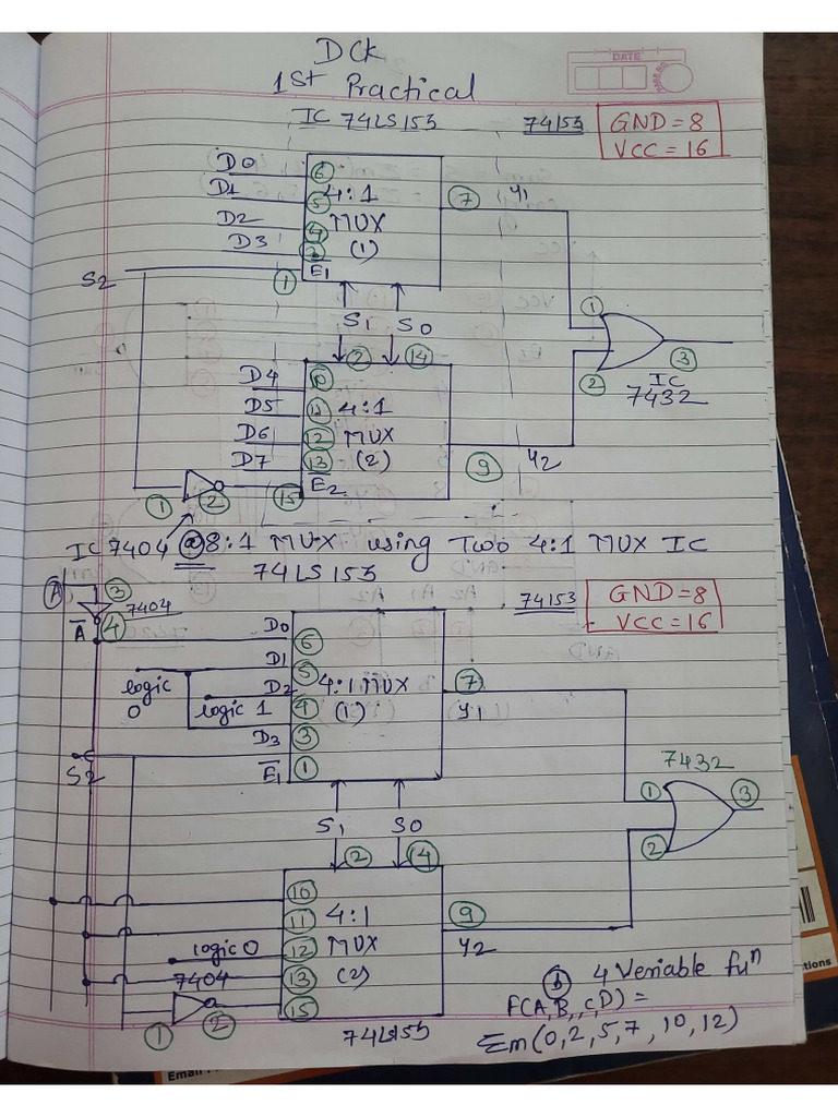 DCK Pract 1 To 4 Logic Diagrams | PDF