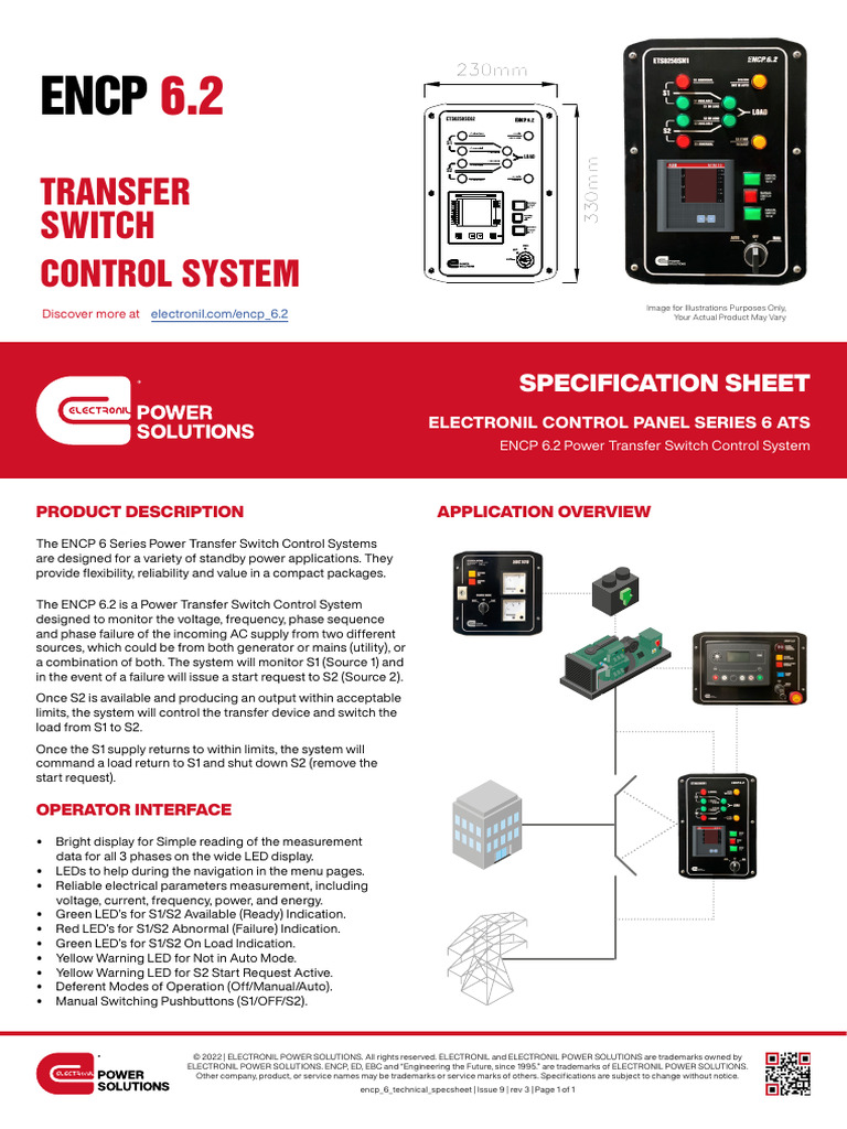 Encp 6.2 Technical Specsheet | PDF | Light Emitting Diode | Electric Power