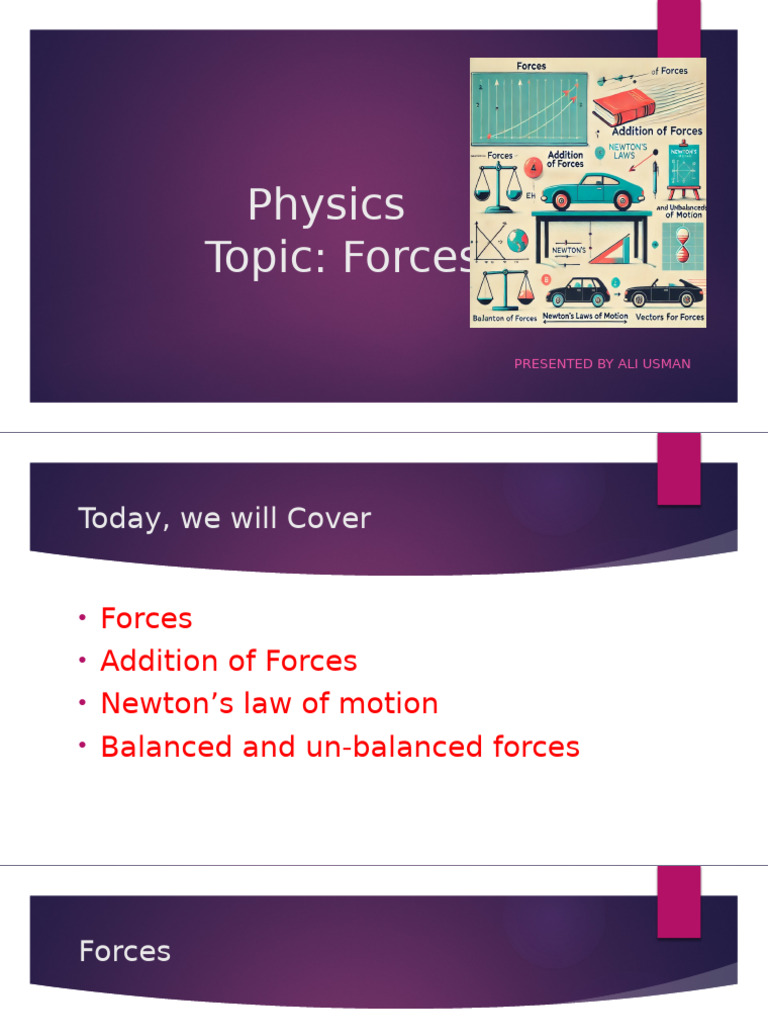 Understanding Forces and Motion | PDF