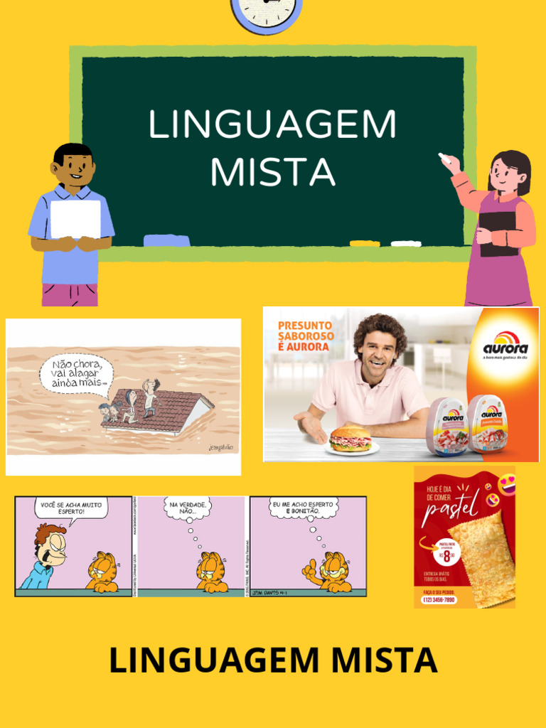 Comunicação Mista: Charge e Anúncios | PDF | Comunicação | Imagem