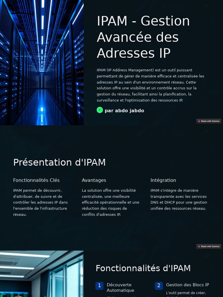 Gestion Avancée des Adresses IP avec IPAM | PDF | Système de noms de ...