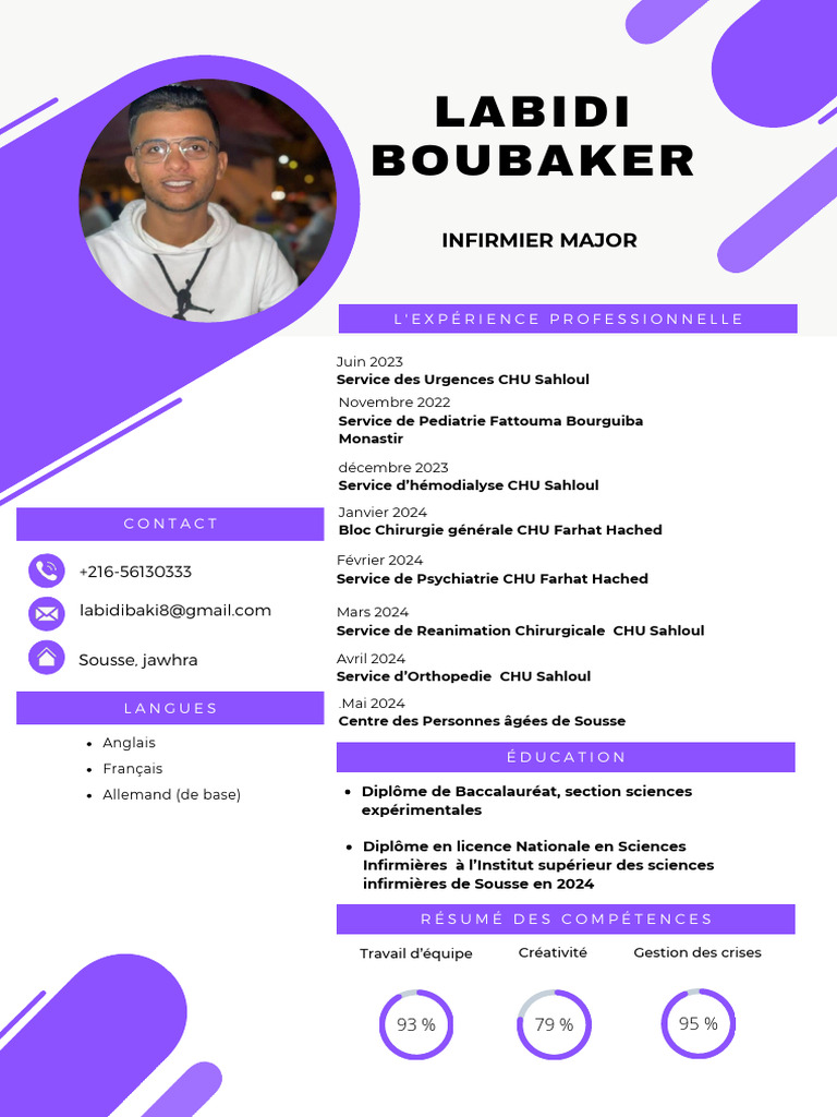Expérience professionnelle de Boubaker Labidi | PDF