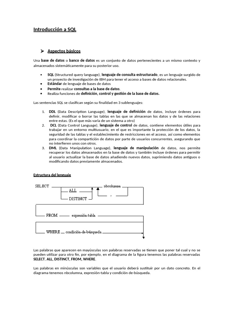 Guia Teorica | PDF | SQL | Bases de datos