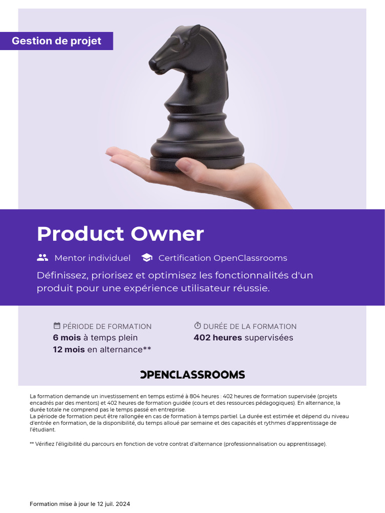 777 Product Owner FR FR Standard | PDF | Scrum (développement) | Business
