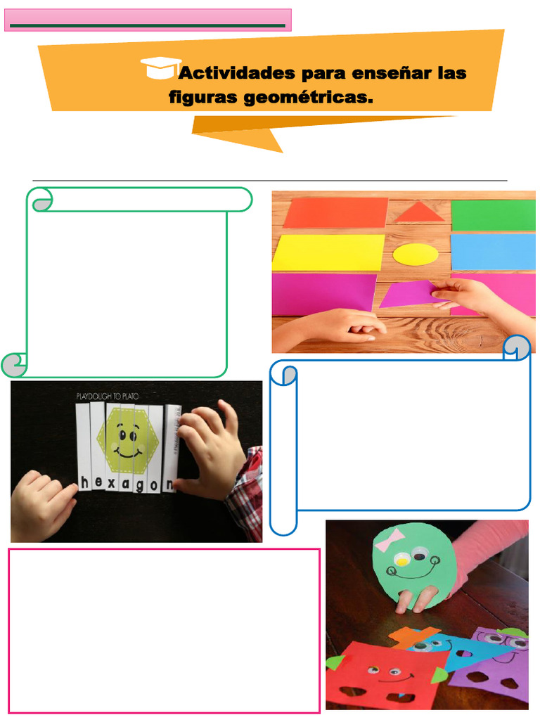 Actividades lúdicas para figuras geométricas | PDF | Artes del Lenguaje ...