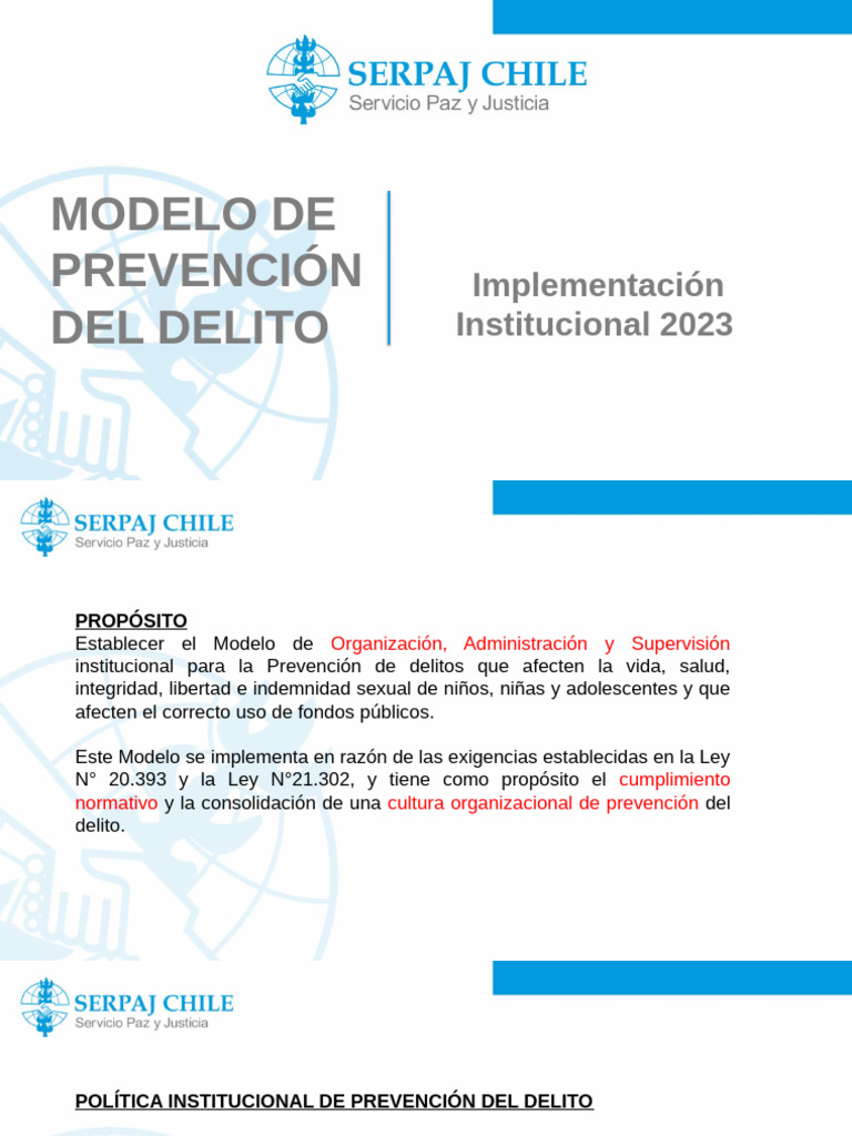 Modelo de Prevención del Delito 2023 | PDF